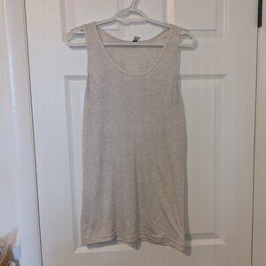 American Apparel heathered cream colored tank top size Medium